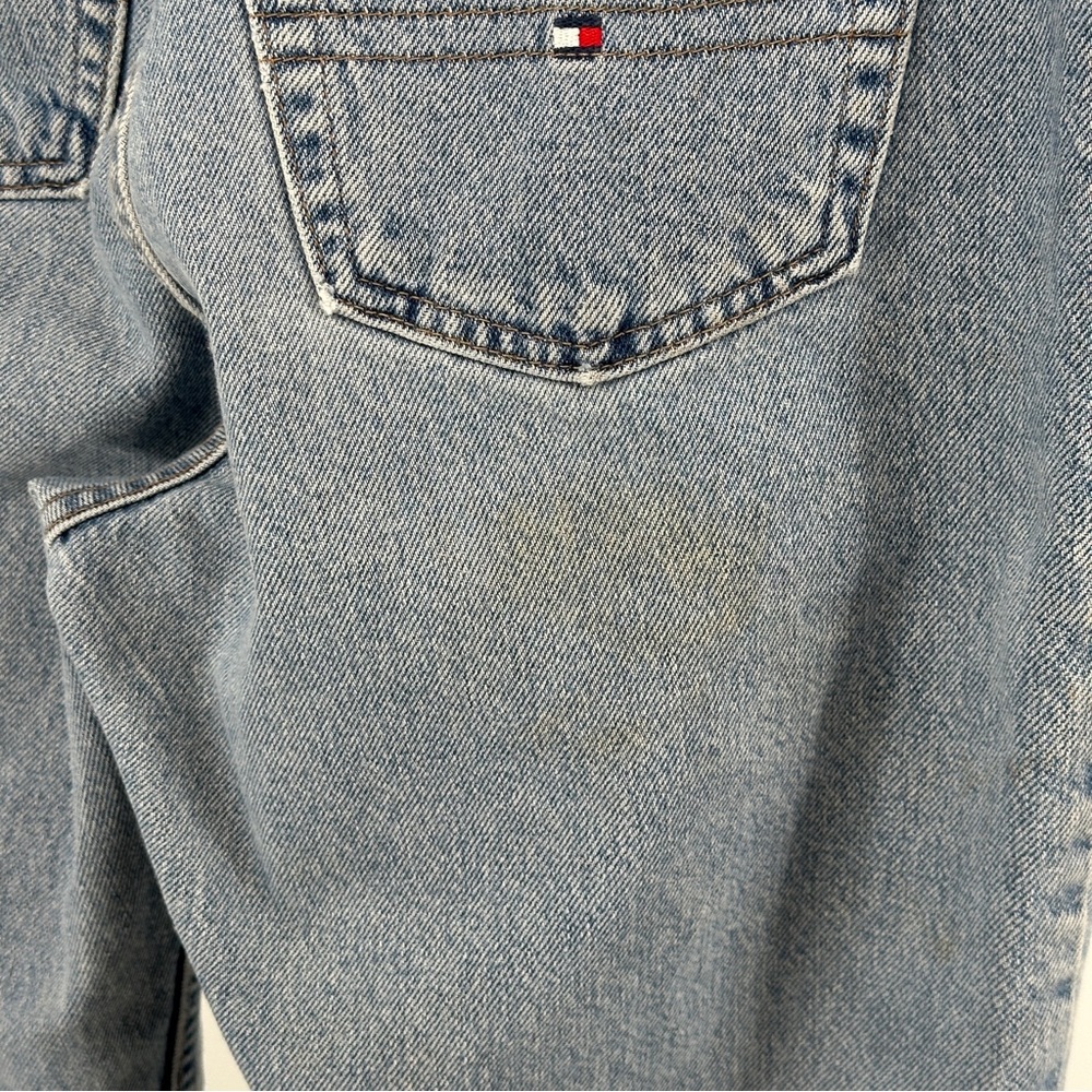 Vintage 90’s Tommy Hilfiger Light Blue Wash Women's Straight Leg Jeans Preppy - Picture 9 of 13